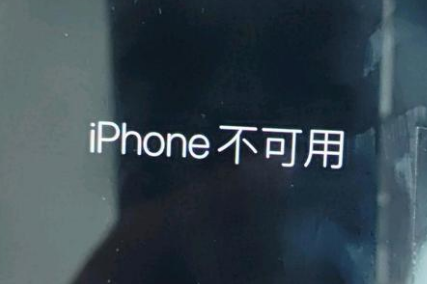 下陆苹果服务网点分享锁屏界面显示“iPhone 不可用”如何解决 